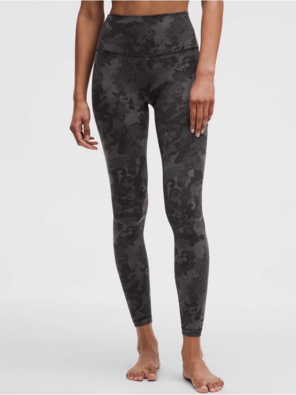 lululemon Align Camo High-Rise  Leggings Hidden Heritage Lace Black multi